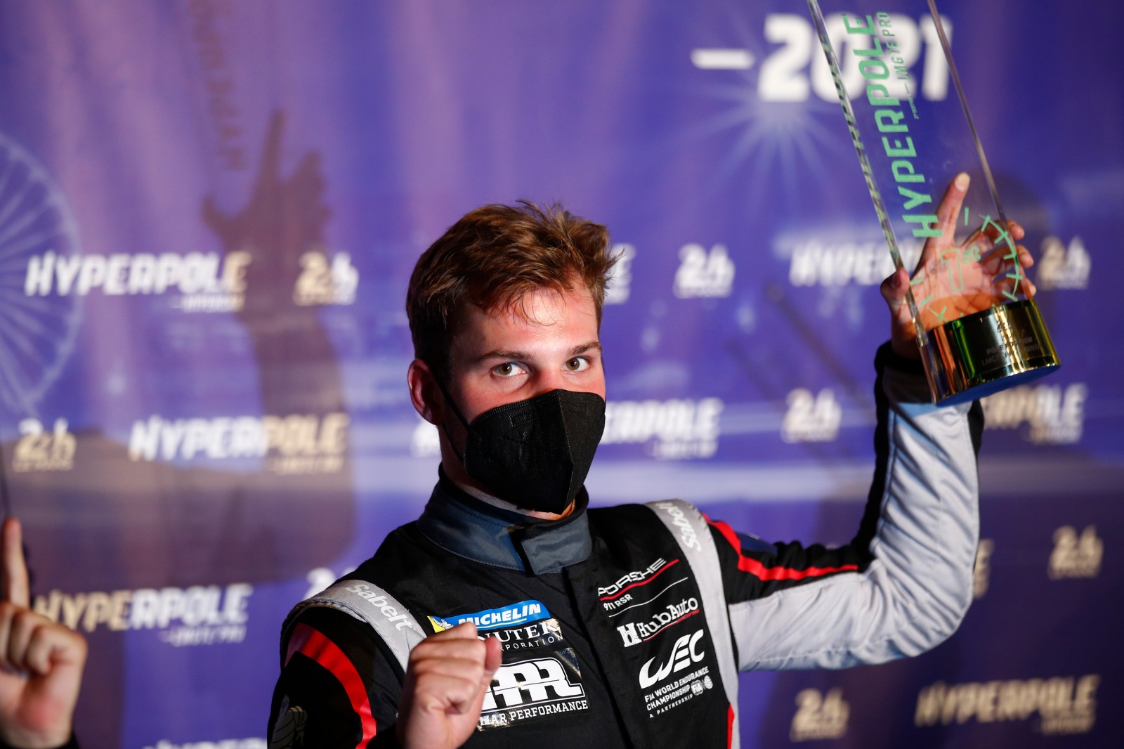 Dries Vanthoor HubAuto Racing Hyper Pole 2021 LMGTE PRO